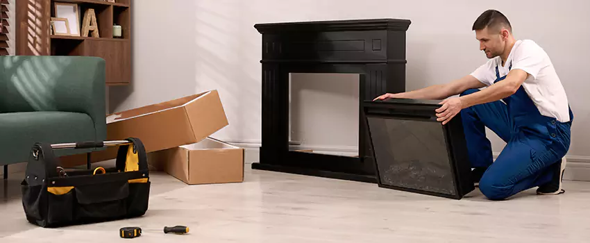 Old Rusted Metal Fireplace Repair And Replacement in Vincennes, IN